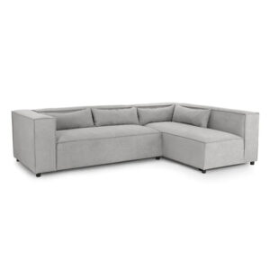 Beilla Polyster Fabric Corner Sofa Universal In Grey