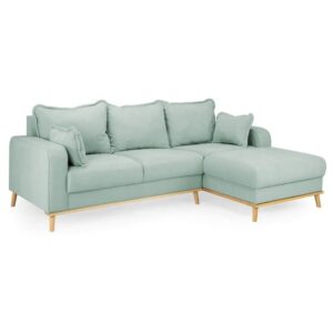 Buxton Fabric Right Hand Corner Sofa In Blue