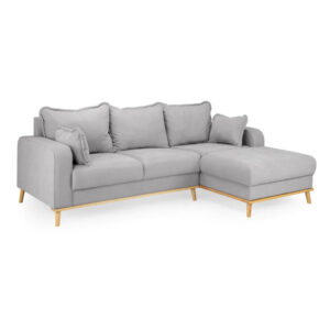 Buxton Fabric Right Hand Corner Sofa In Grey