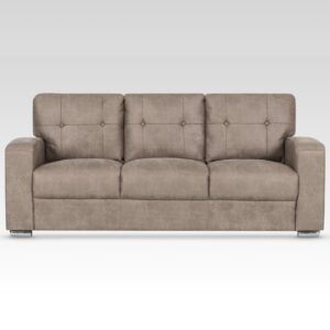 Hobart Fabric 3 Seater Sofa In Taupe